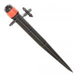 Kvapkač nastaviteľný 0-80 l/hod. červený s bodcom 1Bar