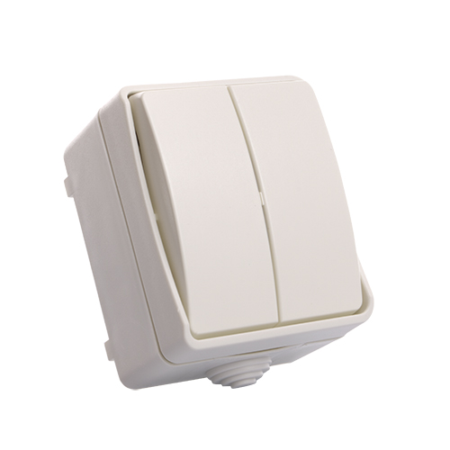 Vypínač do vlhka IP54 dvojitý