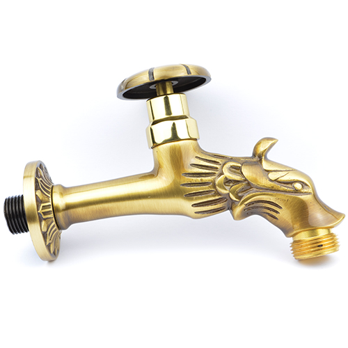 Ventil kovový záhradný  1/2" drak vret. patina matn.